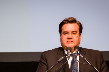 Montreal Mayor Denis Coderre refused to answer questions about the 2004 coup. photo: Ville de Victoriaville (cc)