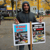 Journée mondiale pour Kobané 1er novembre 2015 à soi-disant «Montréal»/World Kobane Day in so-called ''Montreal'' November 1st