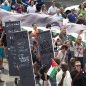 Gaza solidarity: Montrealers march for the third time in less than 10 days (july19)