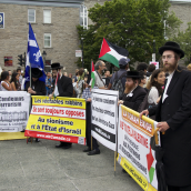 Montrealers Denounce Israeli War Crimes in Gaza as they attend a 4th Protest in less than 2 Weeks.