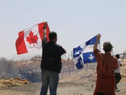 Délégation québécoise au village de Bil'in