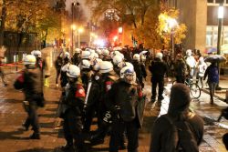 McGill riot police at McGill via McGill Daily.