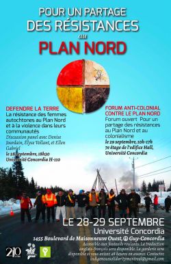 Rassemblement, panel et forum contre le Plan Nord