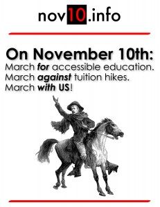 CKUT Radio: Nov. 10th mobilization against Quebec tuition hikes.