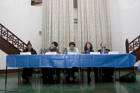 panel members at the discussion