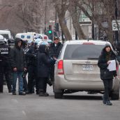 Montreal Police have system in place to search, process and fine protesters 638$ before releasing them.