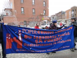 Residents of the South West of Montreal gather to demand more social housing 