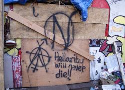 Hellarity was Oakland's oldest squat (15 years) when it was shut down earlier this year.