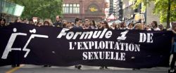 Photo de la manifestation - F1 de l'exploitation sexuelle